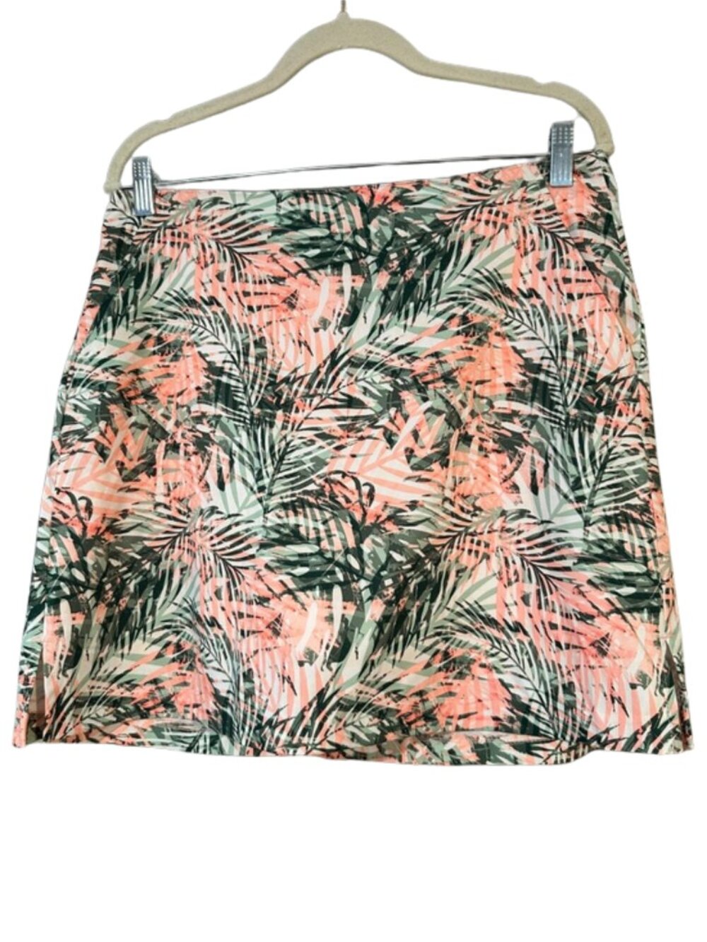 Lady Hagen Palm Print Golf Skort Women’s Coral Green Tropical Athletic Skirt